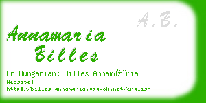 annamaria billes business card